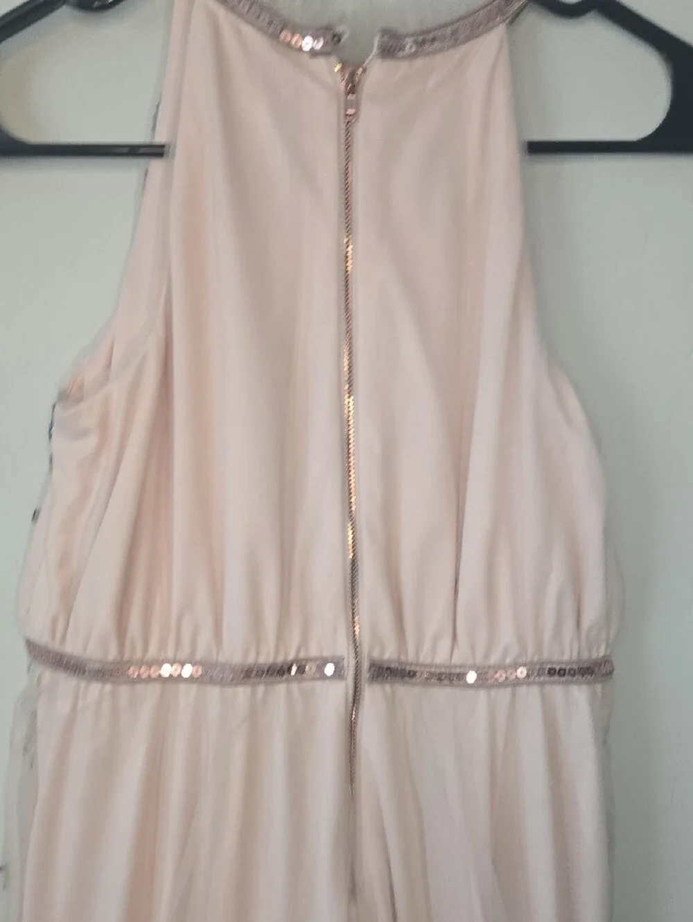 GB girls Pink Sequin Star Halter Formal Dress